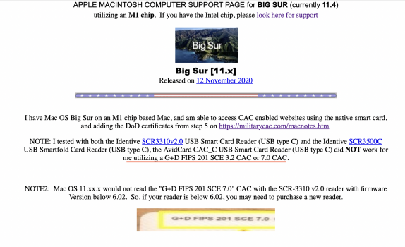 use military cac card reader at home for mac